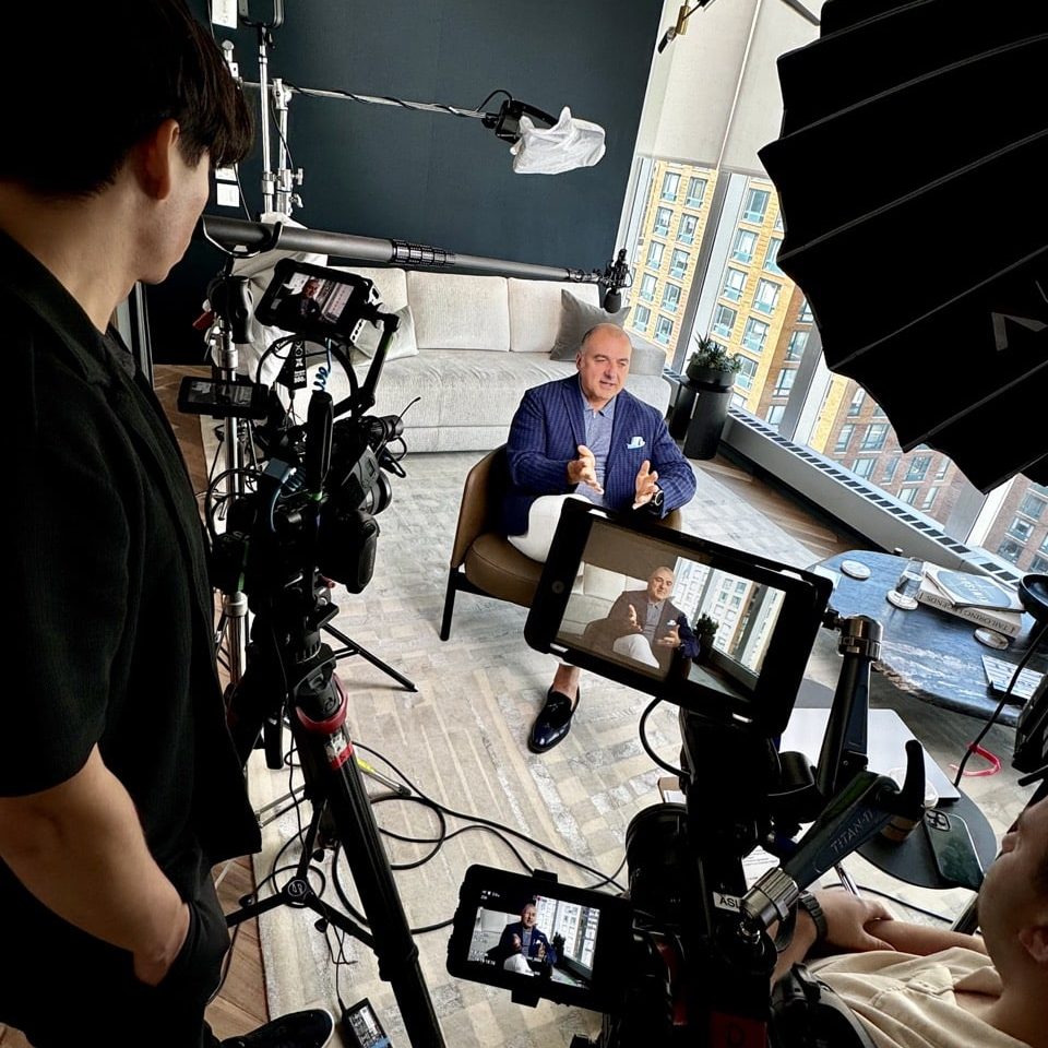 corporate video production at an office in new york city