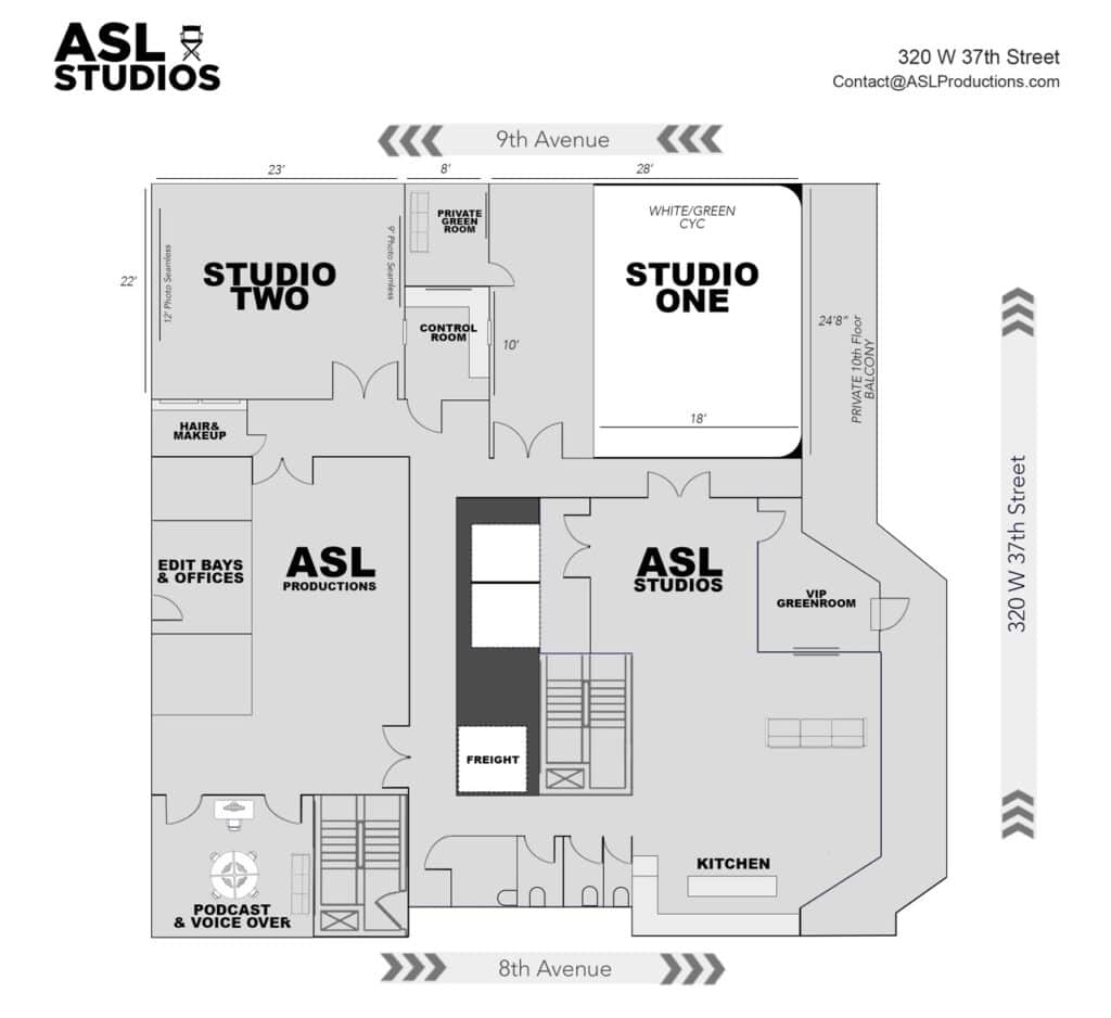ASL Studios Floor Plan