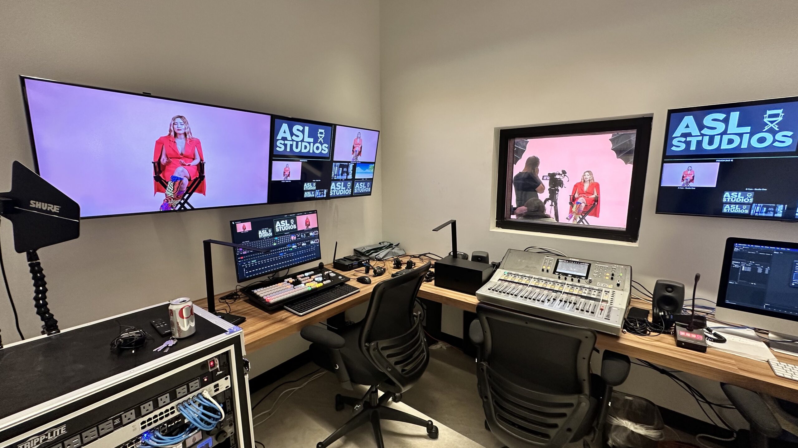 Best in Class livestream control room at ASL Studios in Midtown NYC