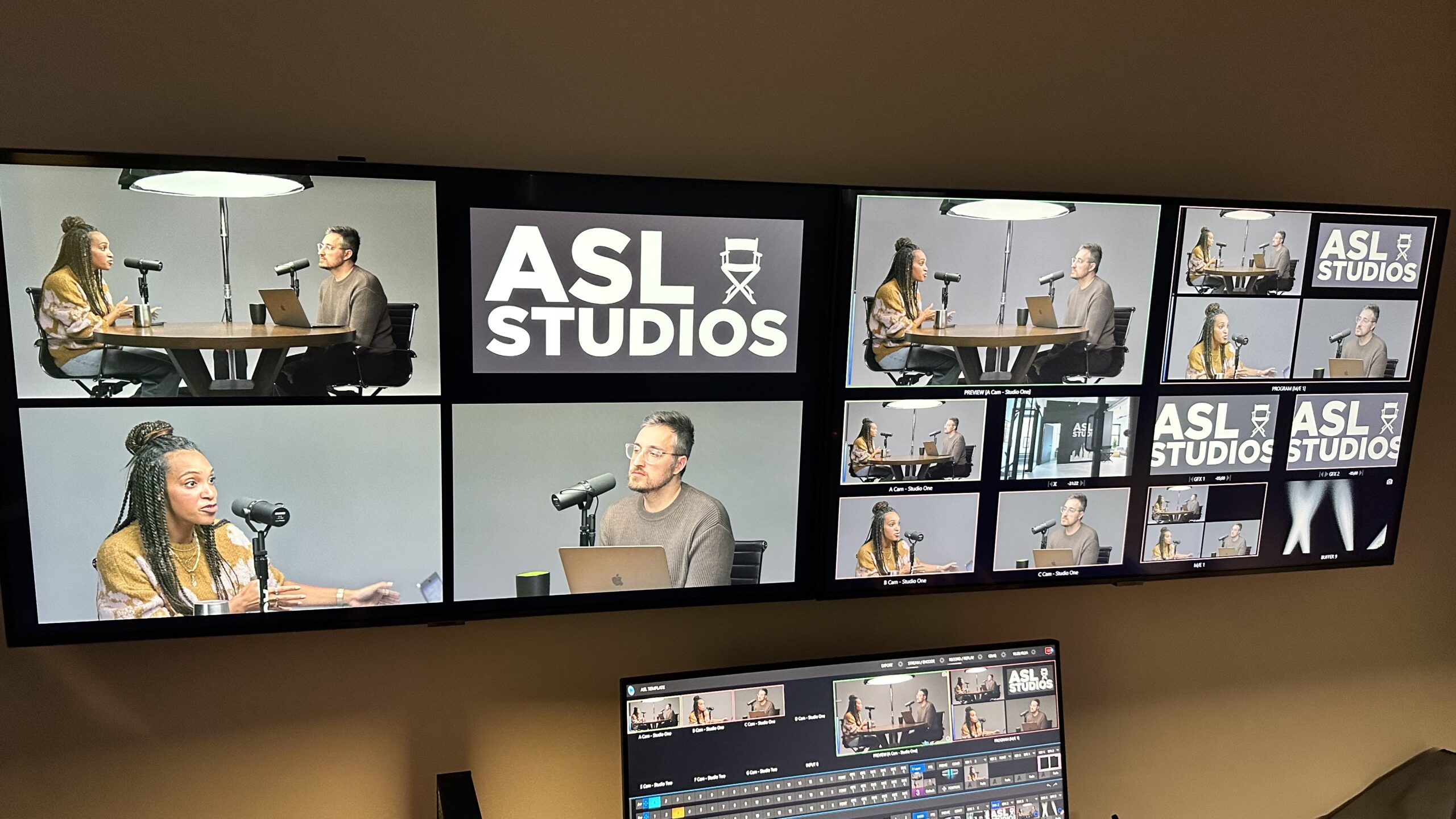 Control room at ASL Studios