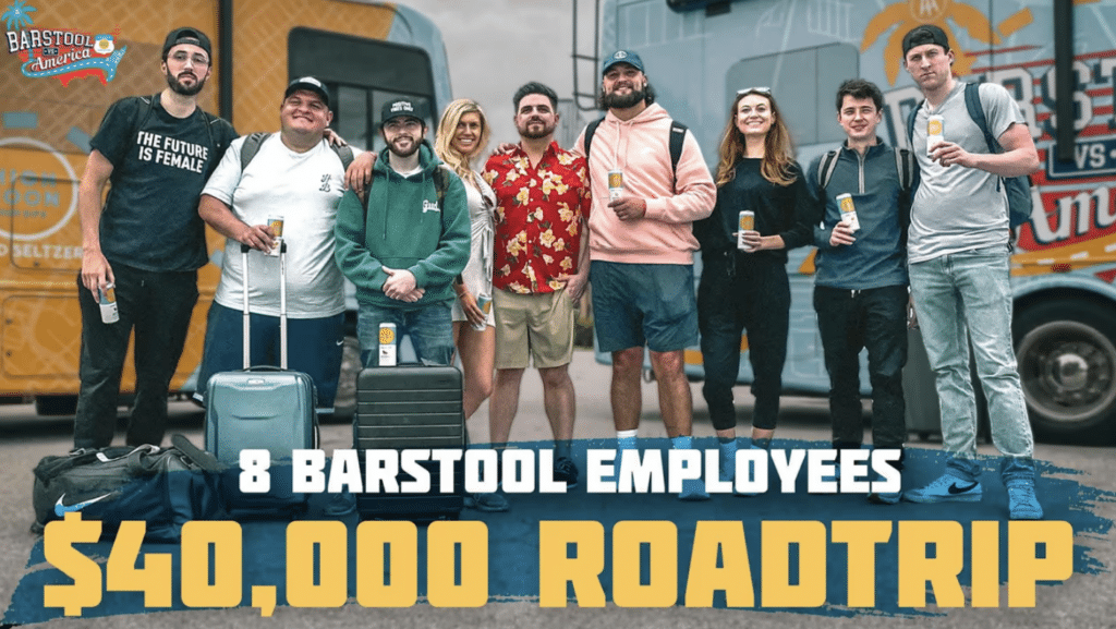 Barstool Vs America Front page for Barstool Sports with ASL Productions