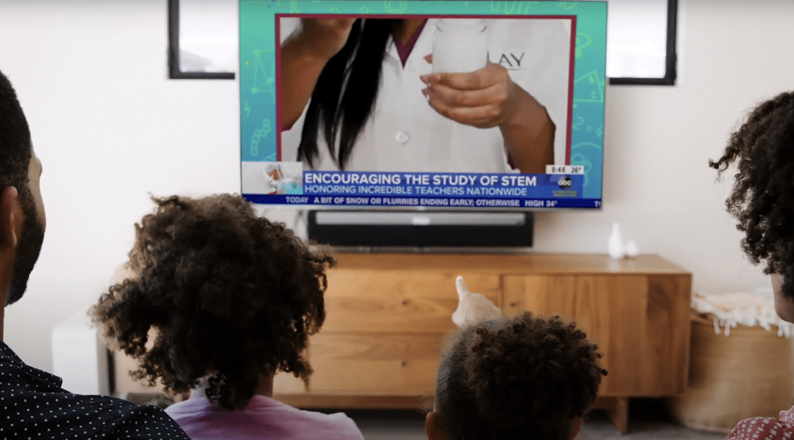 Olay activation on the news for STEM