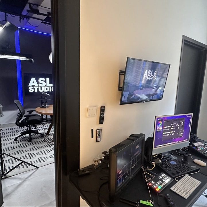 Private Space in ASL STudios video podcast studio