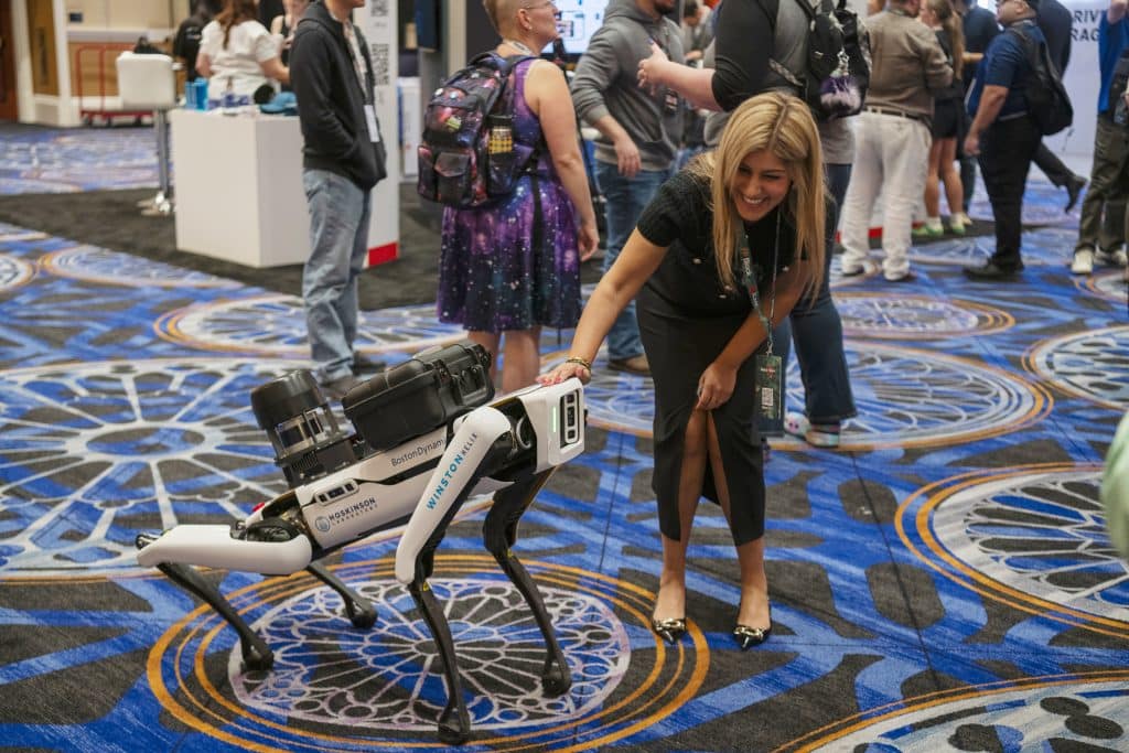 Rare Evo Conference video production with the boston dynamics dog