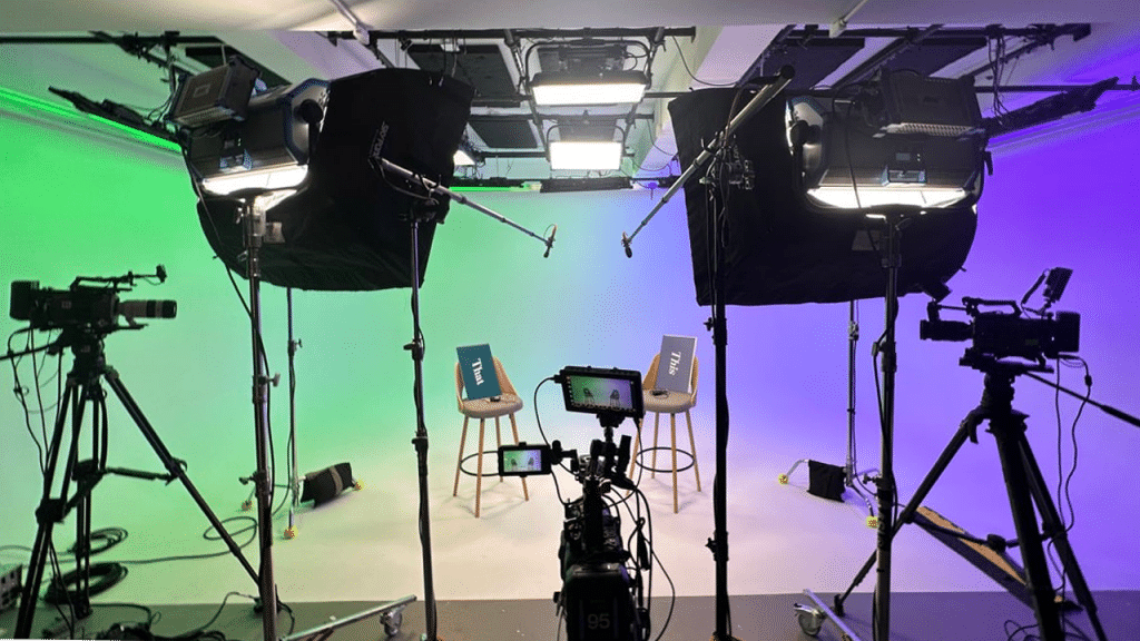 full color cyclorama in midtown video studio