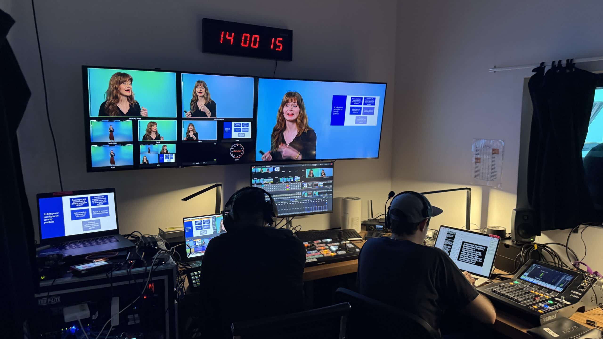 Tines Workflow Live 2026 produced at ASL Studios NYC — full color cyc Studio One